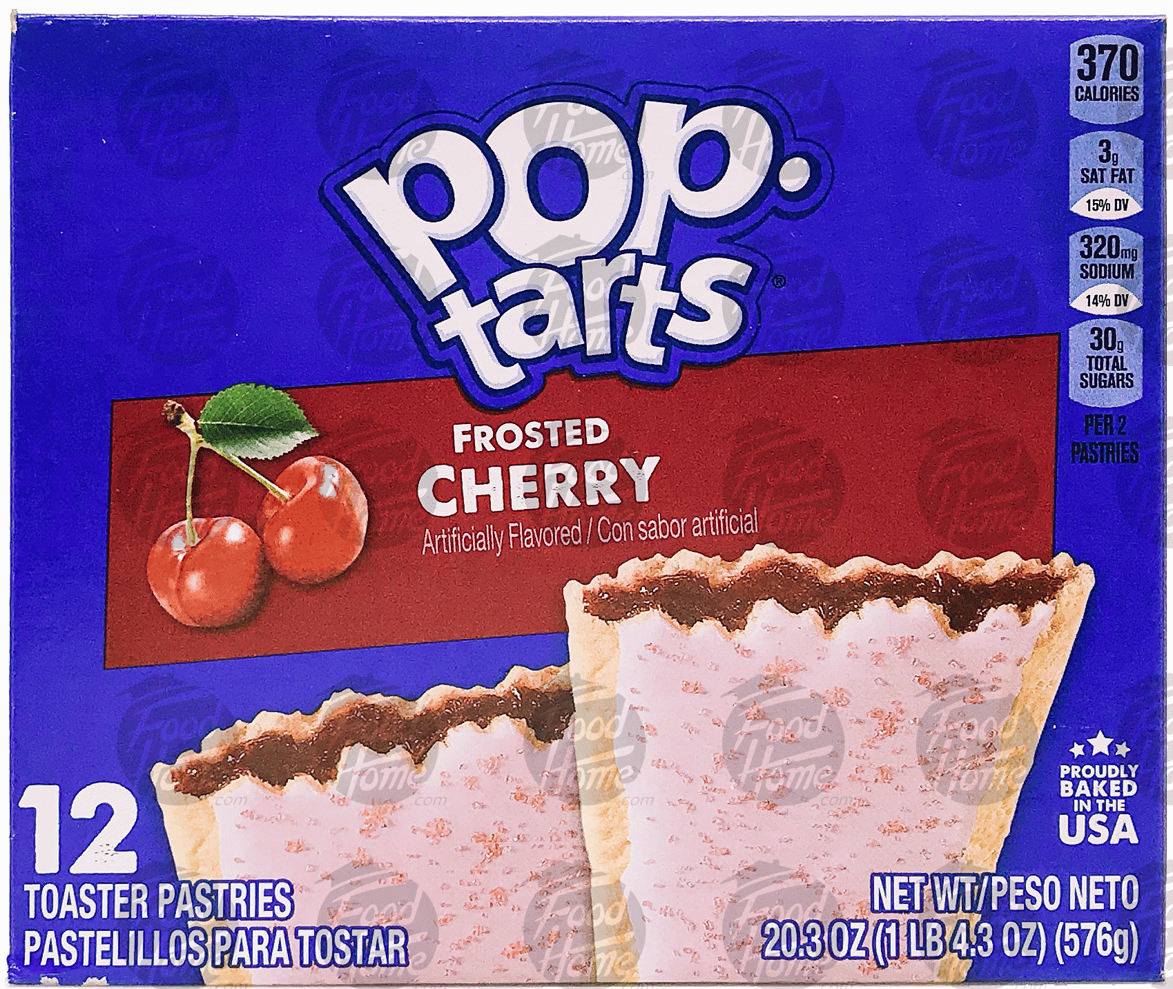 Pop tarts  frosted cherry toaster pastries, 12 pastries, box Full-Size Picture